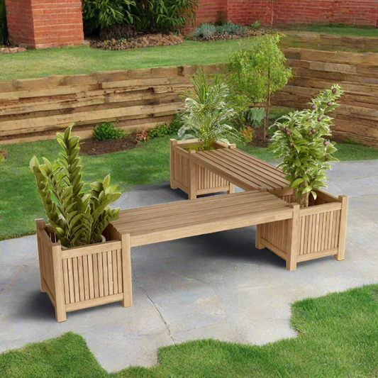 Planter Bench (2 bench + 3 planter box)