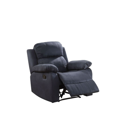 36" Blue Microfiber Recliner