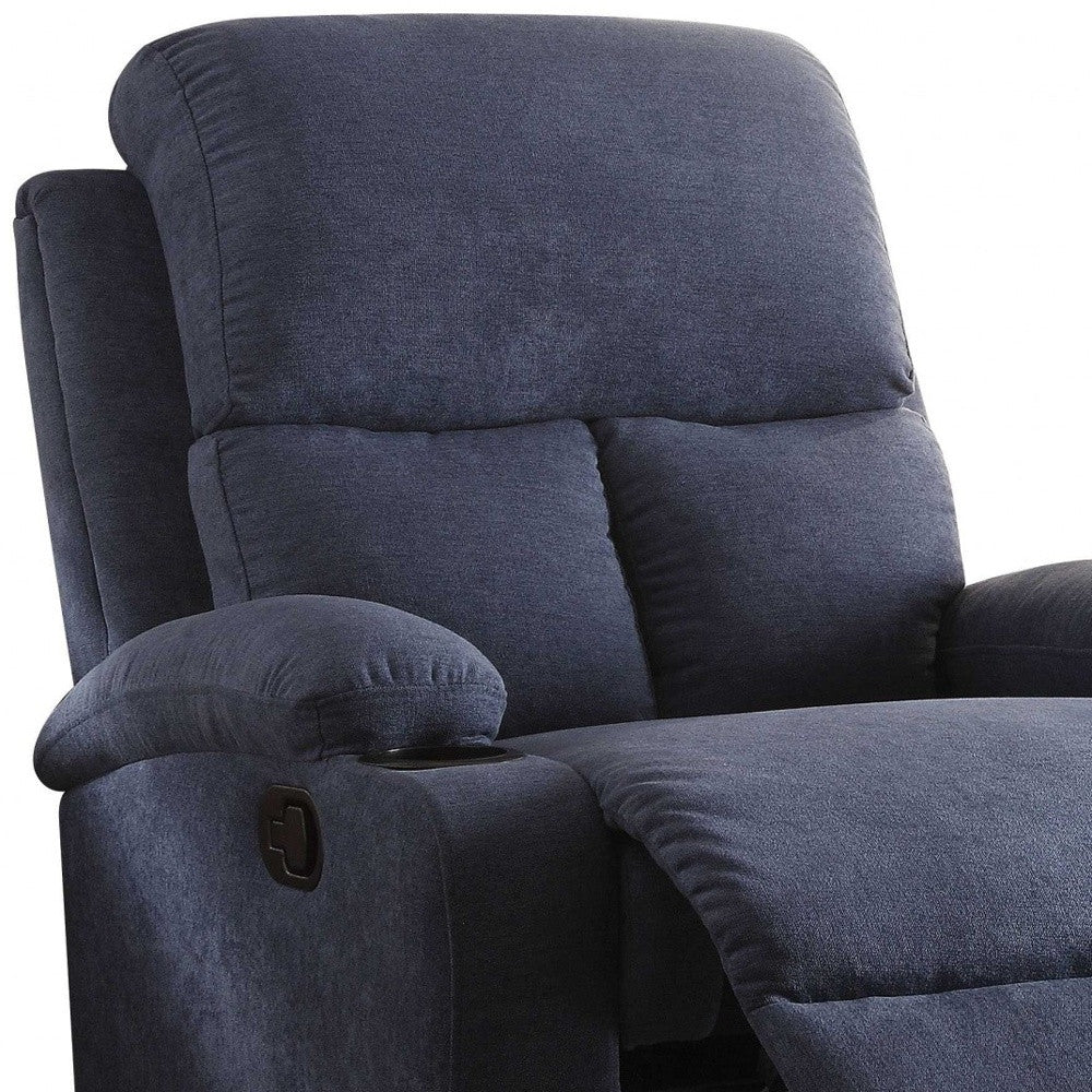 32" Gray Linen Recliner