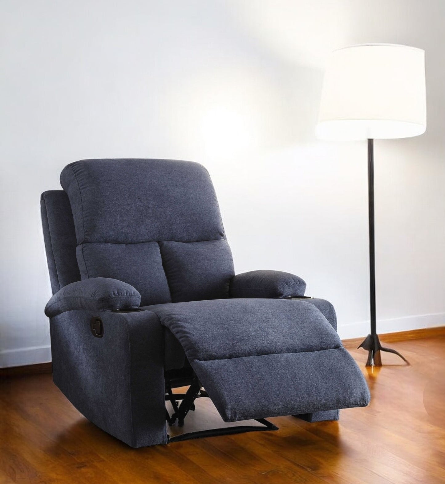 32" Gray Linen Recliner