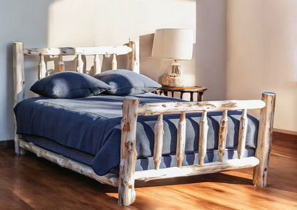 Rustic And Natural Cedar Xl Single Traditional Log Bed