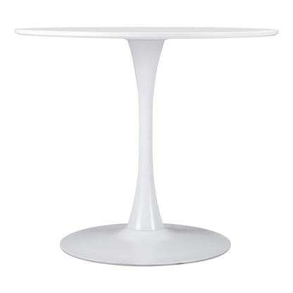 35" Steel Pedestal Base Dining Table