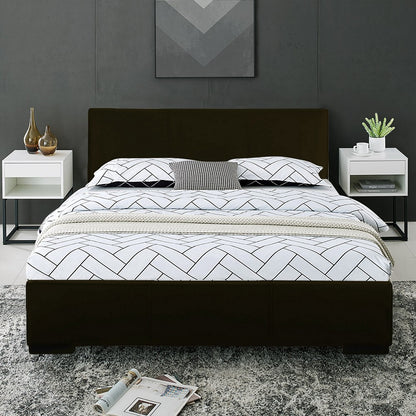 Grey Platform Queen Bed