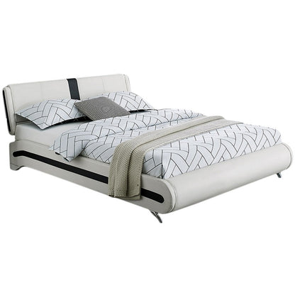 White Platform Queen Bed