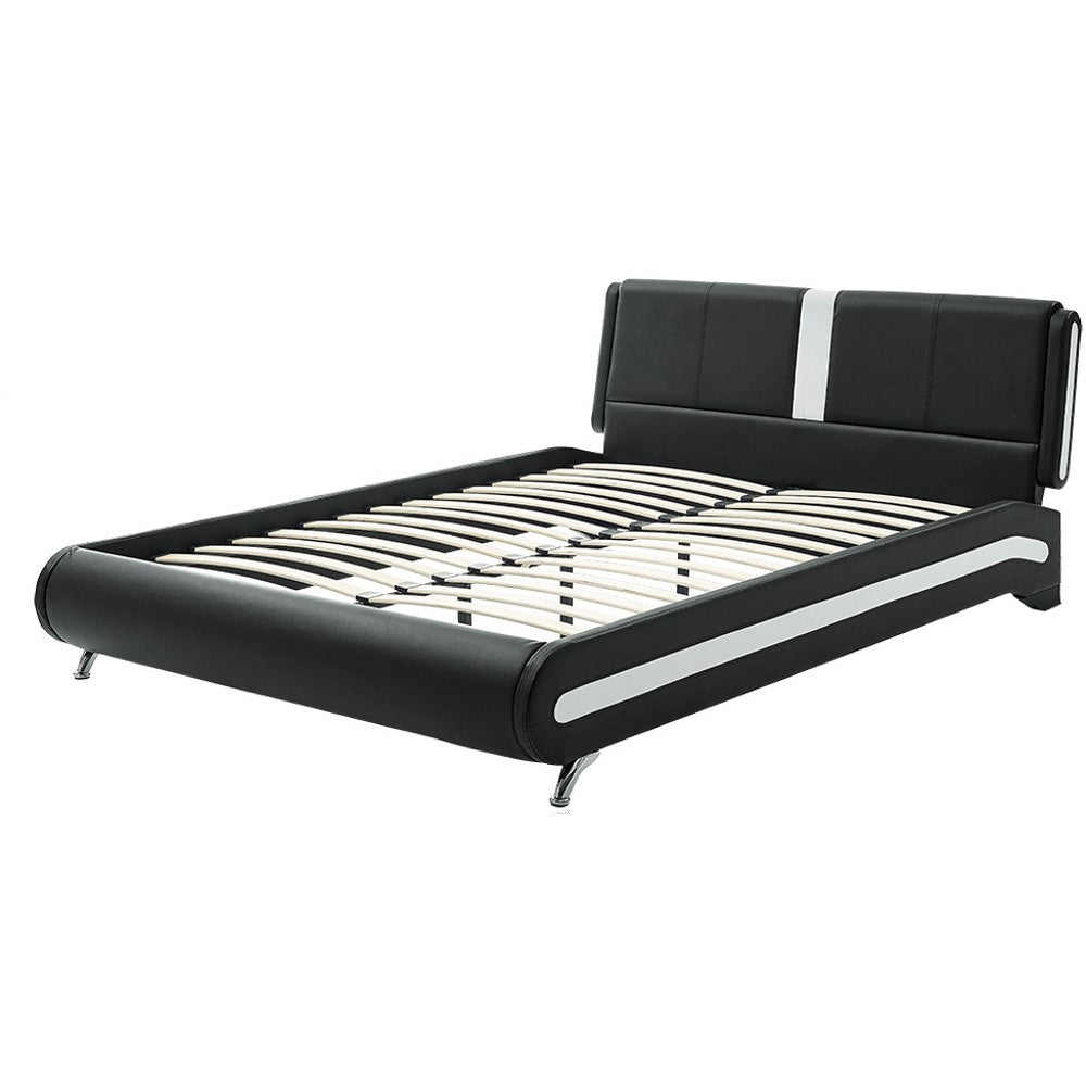 White Platform Queen Bed