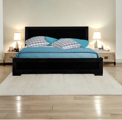 Walnut Wood Full Platform Bed