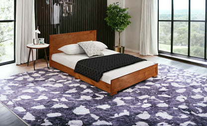 Walnut Wood Full Platform Bed