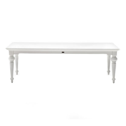 White Modern Farmhouse 94" Dining Table