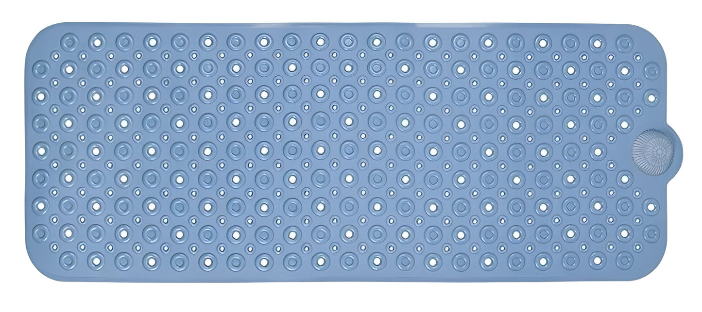 35" Blue Bubbles Non Slip Bathtub Mat