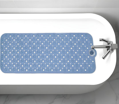 35" Blue Bubbles Non Slip Bathtub Mat