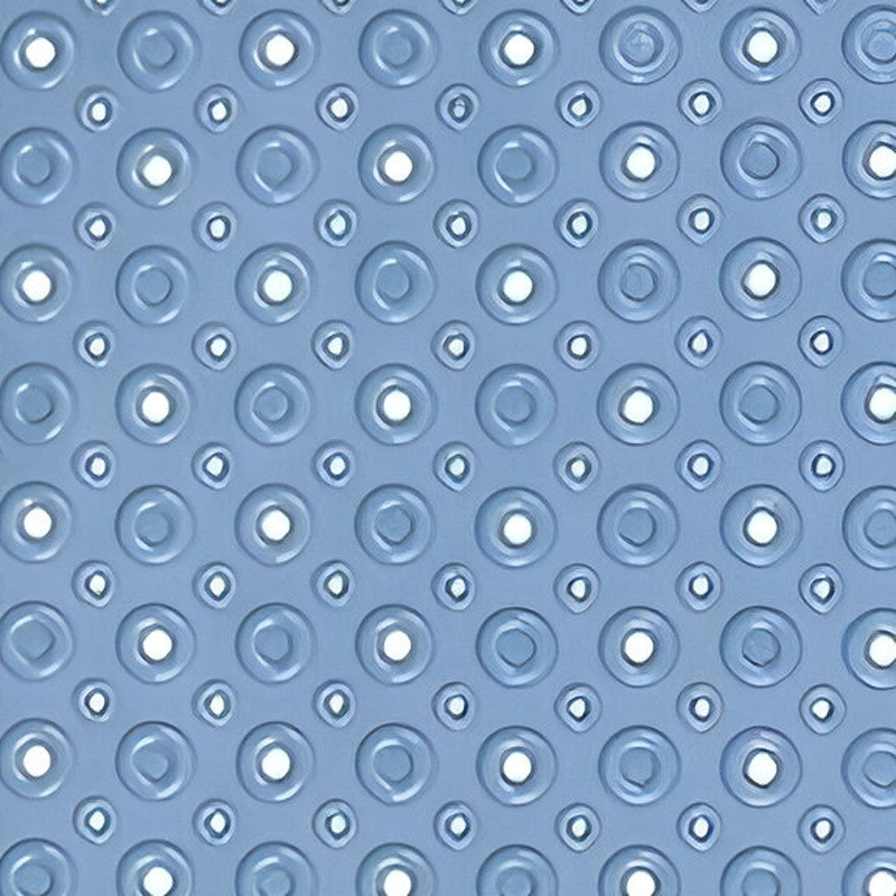 35" Blue Bubbles Non Slip Bathtub Mat