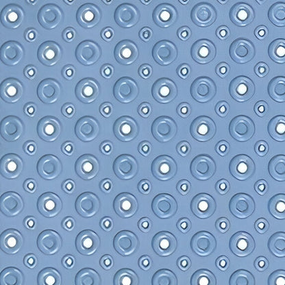 35" Blue Bubbles Non Slip Bathtub Mat