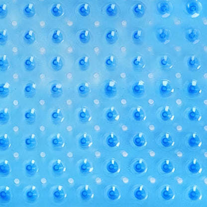 35" Translucent Blue Bubbles Non Slip Bathtub Mat