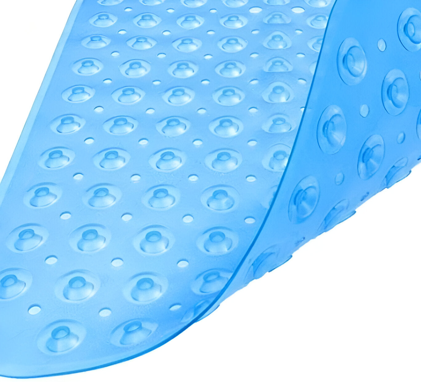 35" Translucent Blue Bubbles Non Slip Bathtub Mat