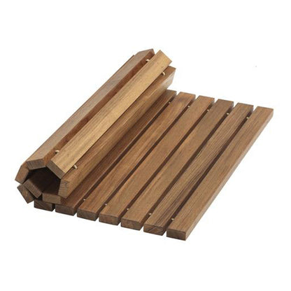 Designer Roll Up Genuine Teak 2' x 3' Mat