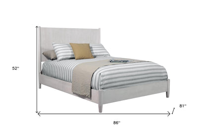 Gray Solid and Manufactured Wood King Bed