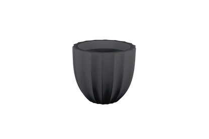 Santa Barbara Low Fluted Round Planter