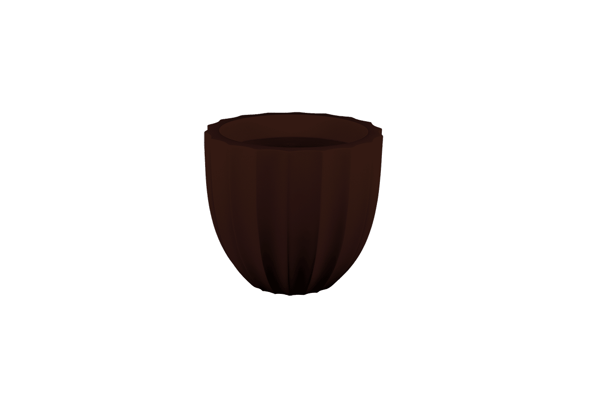 Santa Barbara Low Fluted Round Planter