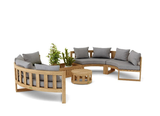 SET-809 Circular Modular Deep Seating Set