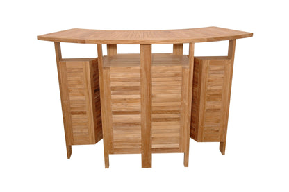 Outdoor Bar Altavista Folding Teak Bar Table - Patio Bar Men's Digs