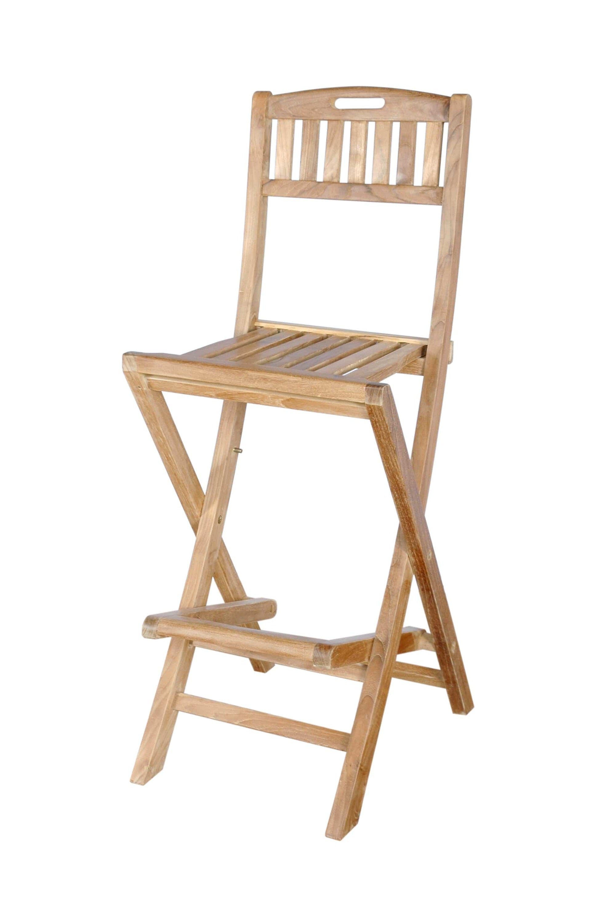 Outdoor Chair Altavista Folding Teak Bar Chair Men's Digs