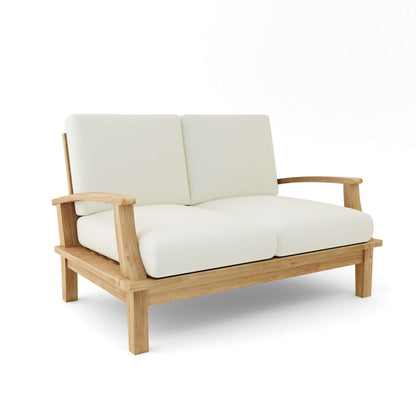 Outdoor Seating Brianna Deep Seating Loveseat + Cushion Men's Digs