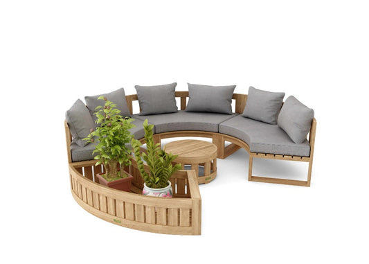 SET-808 Circular Modular Deep Seating Set